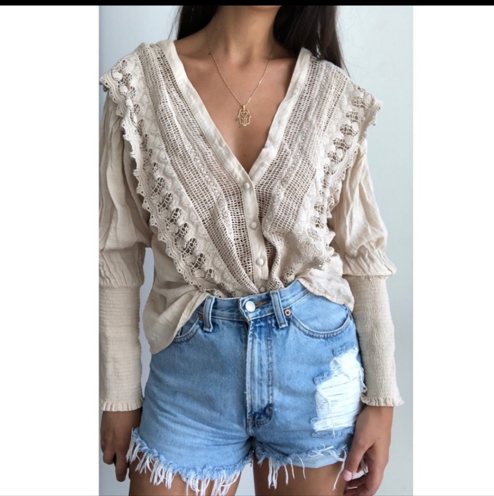 Bohemian linen top